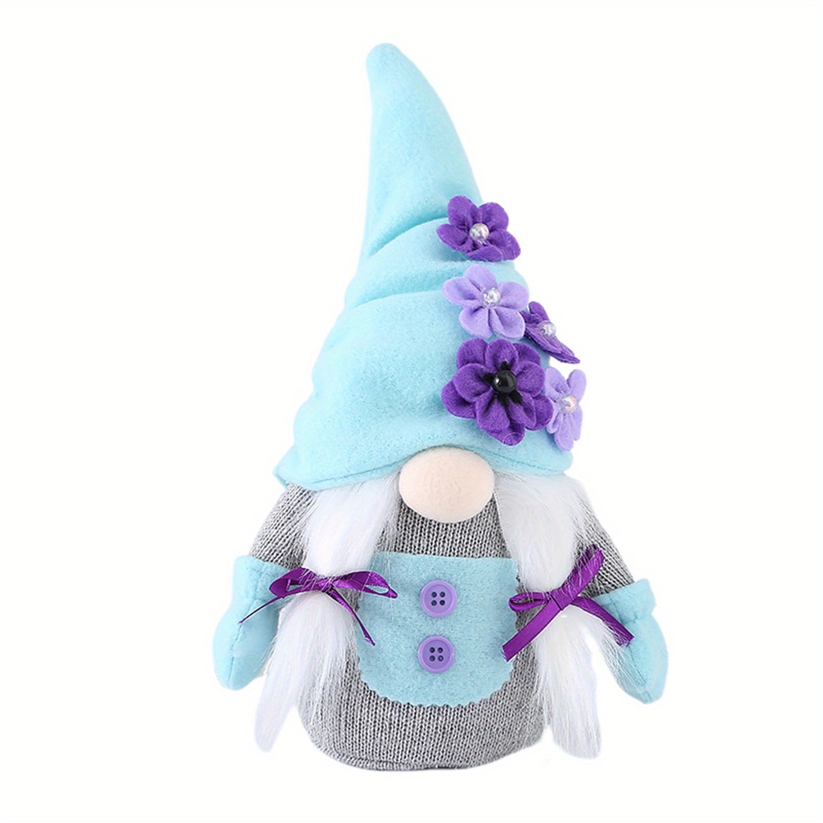 Mother's Day Gnome Decorations 3D Flower Scandinavian Nisse Collectible Dolls Ornaments for Home