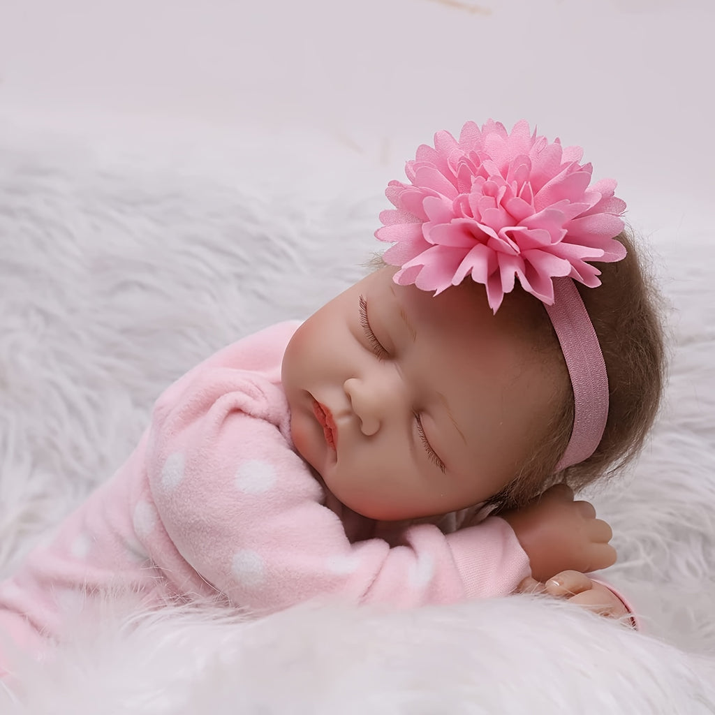 Reborn Doll 22 Inch Lifelike Reborn Baby Dolls, Newborn Girl Doll With Realistic Veins, Handmade Vinyl With Weighted Cloth Body, Advanced Painted Gift Set For Kids Age 3+