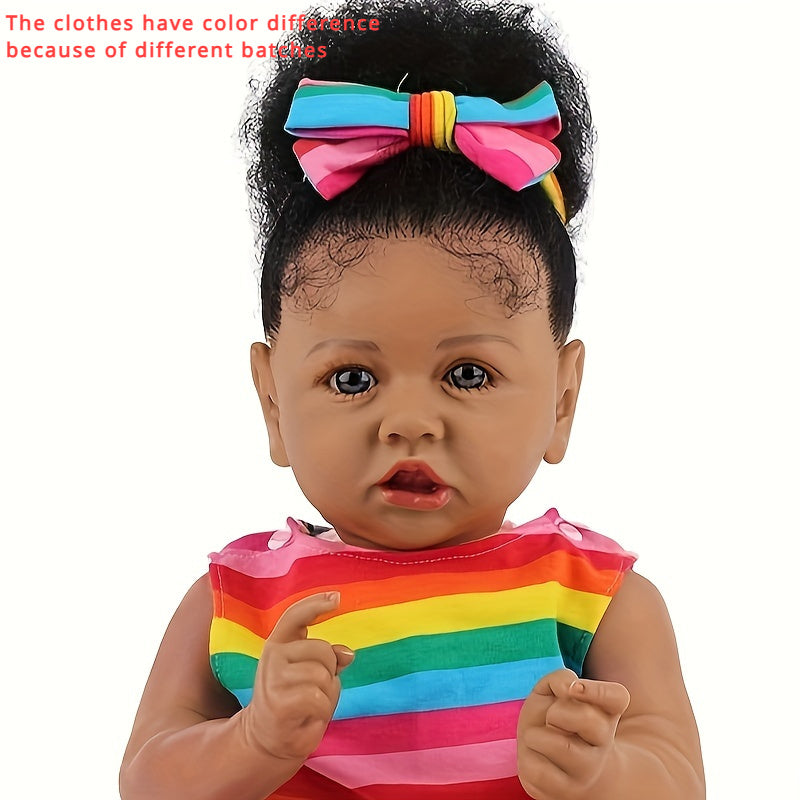 22inch Soft Body 55cm Reborn Dolls Real Life Girl Doll for Halloween, Christmas Gift