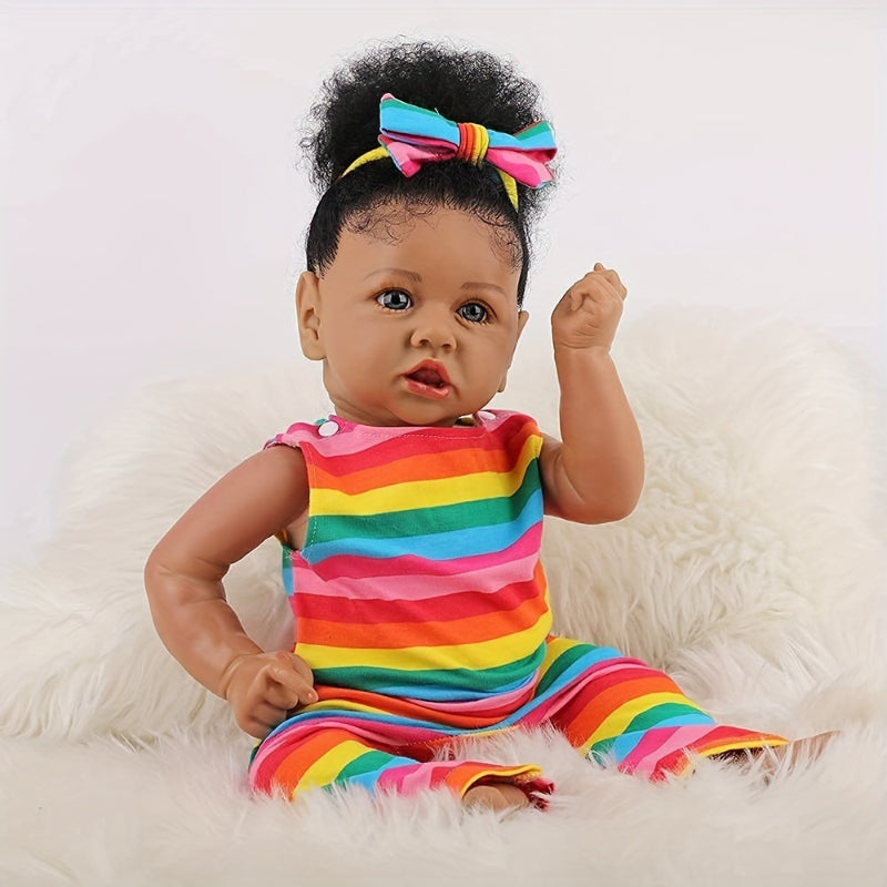 22inch Soft Body 55cm Reborn Dolls Real Life Girl Doll for Halloween, Christmas Gift