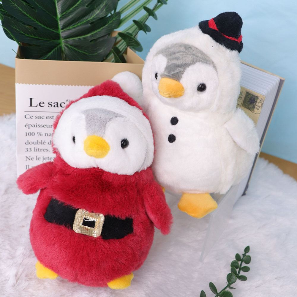 Plush Penguin Dolls Set, Soft Polyester Stuffed Animals for All Ages, Colorful Assorted Penguin Toys, Ideal for Gifting and Collectibles - 0+ Age Group