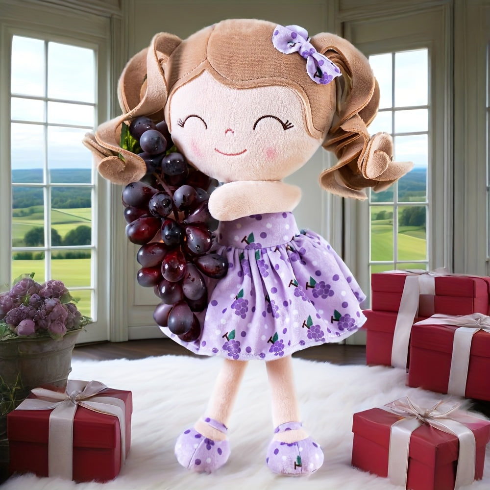 Baby Girl Gifts Plush Dolls with Grapefruit Design Irresistible Cuddly Toy12 Inches