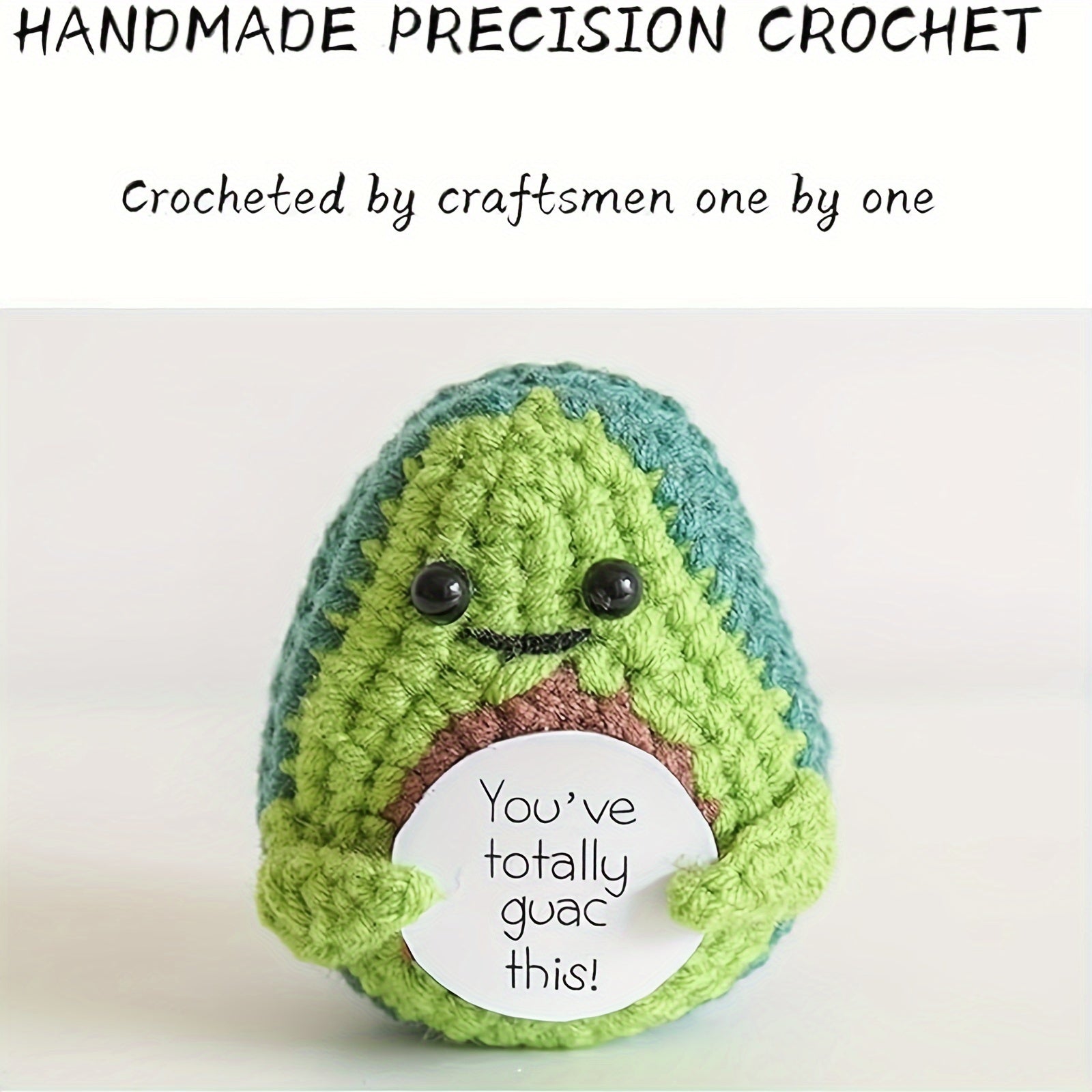 6-Pack Mini Positive Affirmation Plushies, 3-Inch Knitted Fabric Stuffed Dolls, Emotional Support Fun Potatoes, Party Decor Figure Toys, Woolen Encouragement Gift for Women and Moms, Suitable for Ages 14+