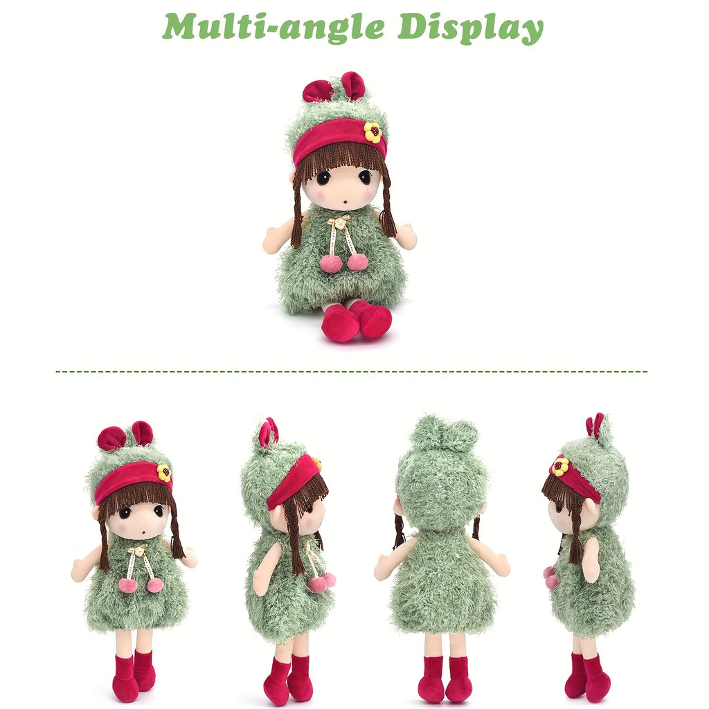 15.7 inch Soft Plush Girl Dollls, Stuffed Figure Toys Cute Rag Dolls gifts for Kids, Children, Girls Christmas Birthday.