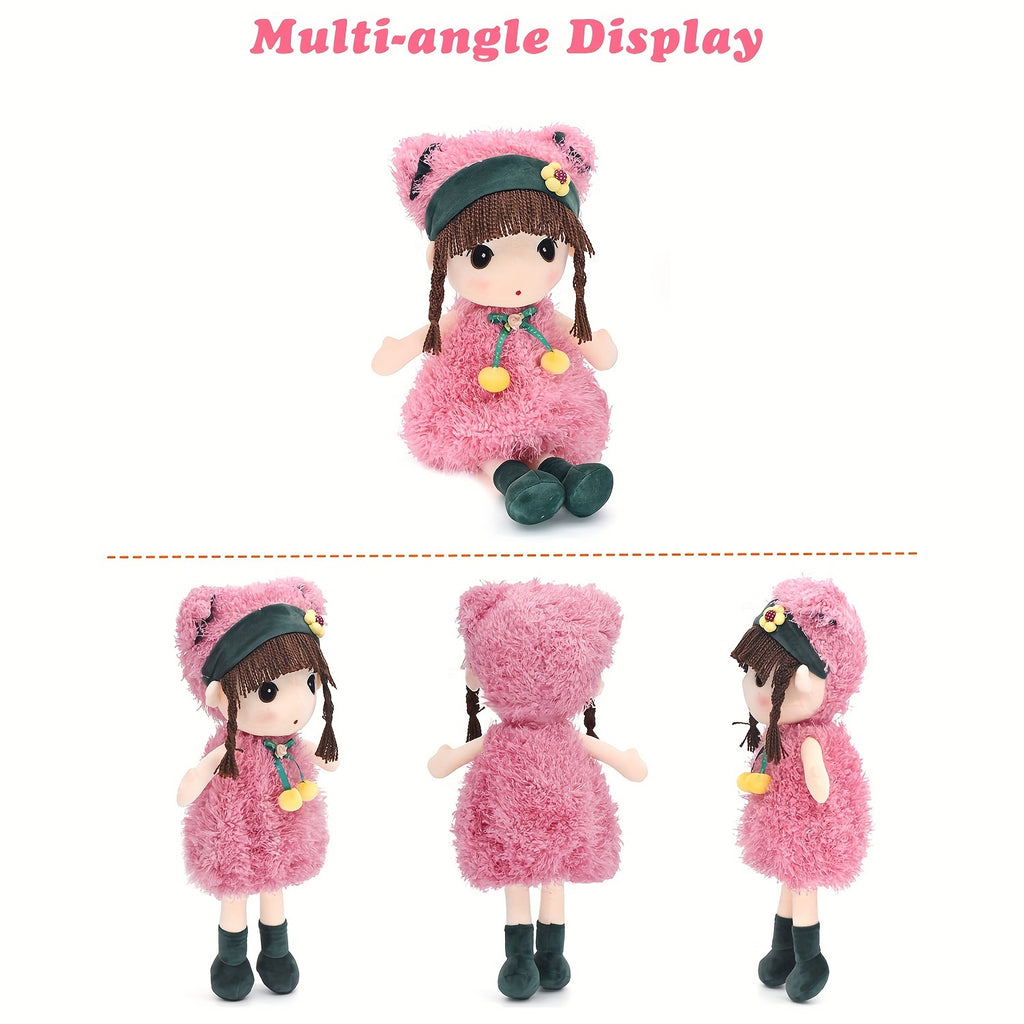 15.7 inch Soft Plush Girl Dollls, Stuffed Figure Toys Cute Rag Dolls gifts for Kids, Children, Girls Christmas Birthday.