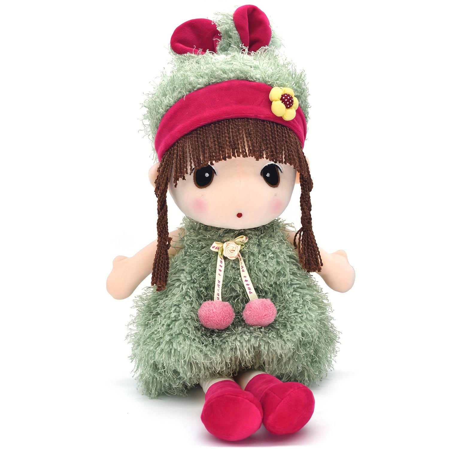 15.7 inch Soft Plush Girl Dollls, Stuffed Figure Toys Cute Rag Dolls gifts for Kids, Children, Girls Christmas Birthday.