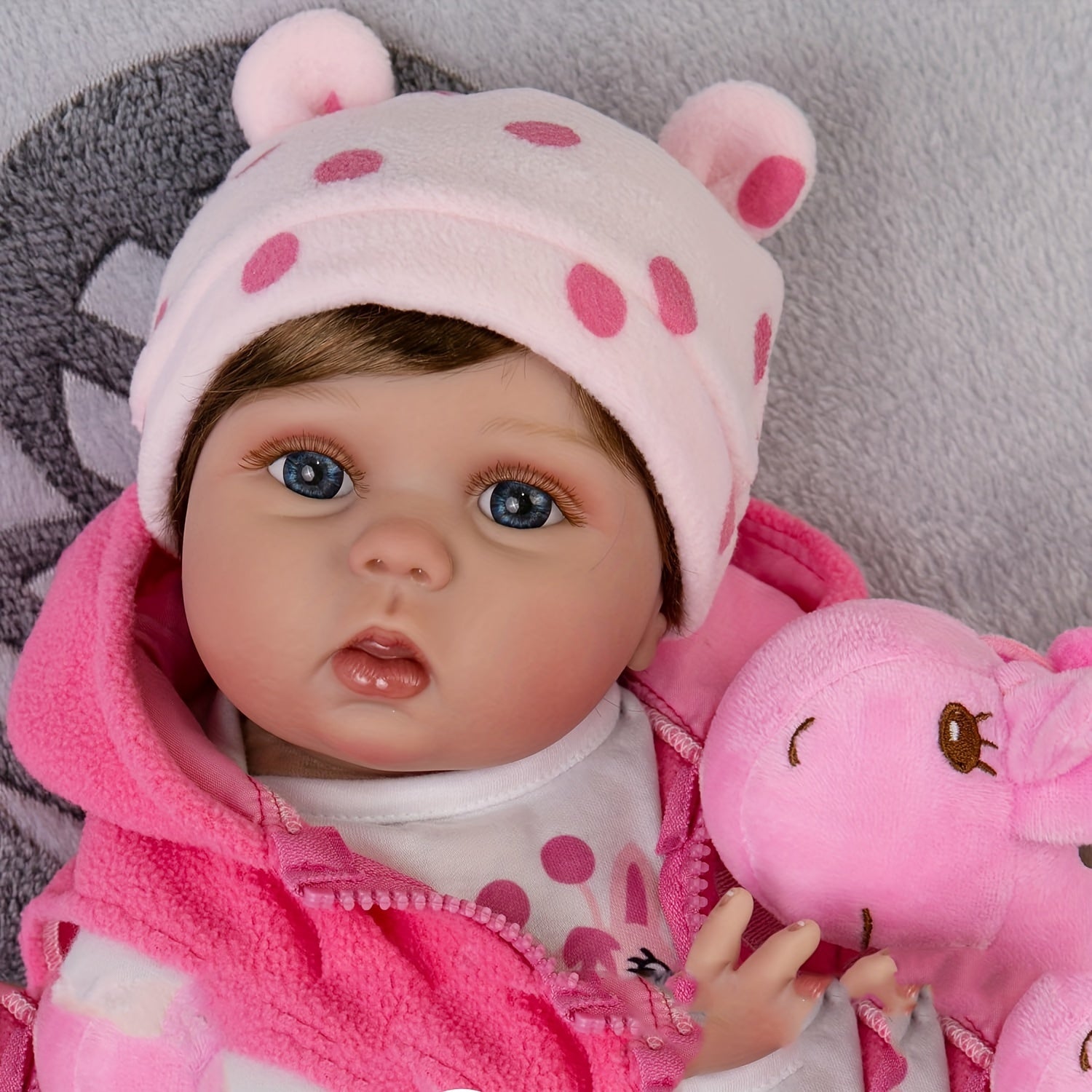 Reborn Dolls 20inch 50cm Realistic Newborn Bebe Girl Soft Silicone Vinyl Baby Dolls Toy With Plush Pink Giraffe For Kids Christmas Gift