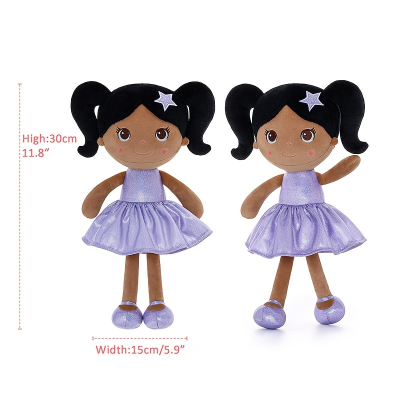 Dolls & Accessories Plush Soft Star Doll 1pc 12 Inch Purple Polyester Rag Doll First Baby Girl Gifts Child's Playmate Holiday Gifts Baby Toys Birthday Gift Party Decorat Item