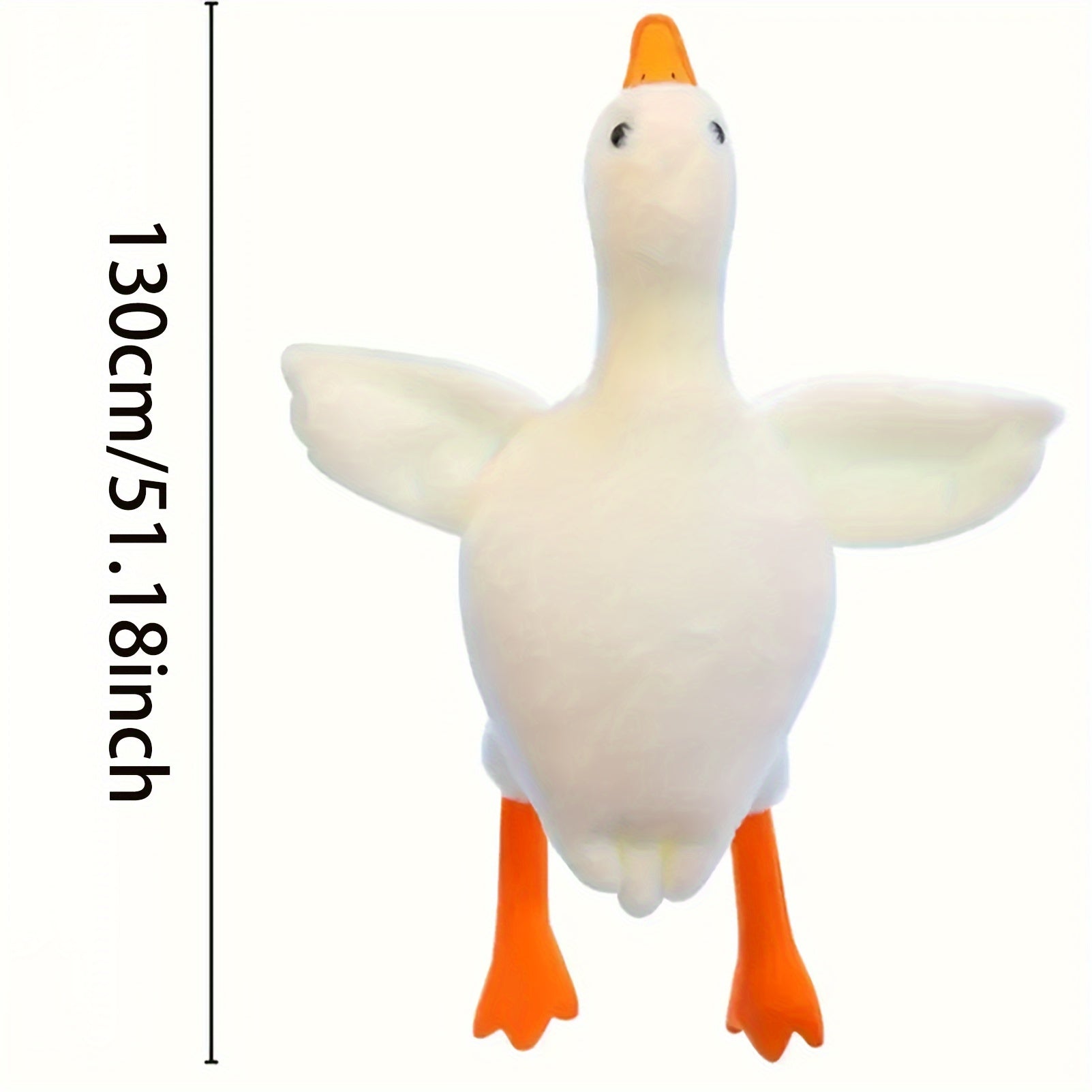 3 Sizes Big White Duck Plush Toys Cute Animal Stuffed Soft Dolls Floor Mat Home Decor Girls Birthday Gifts Not Suitable for Sleeping Thanksgiving Gifts Halloween Chirstmas Decor Gifts