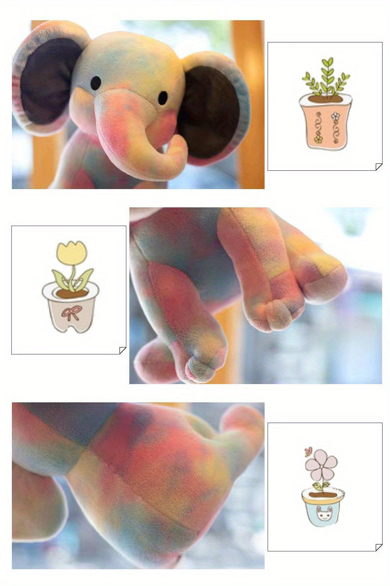 25Cm Elephant Plush Toys Featuring Mushroom Bear, Perfect for Decorating a Baby'S Room with Cuddly Stuffed Dolls And Plush Teddy Bears for Children.