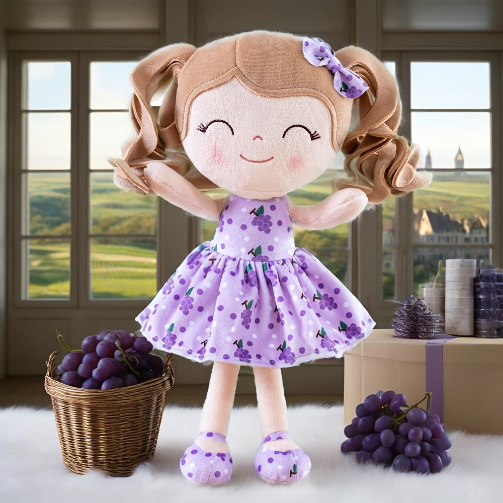 Baby Girl Gifts Plush Dolls with Grapefruit Design Irresistible Cuddly Toy12 Inches