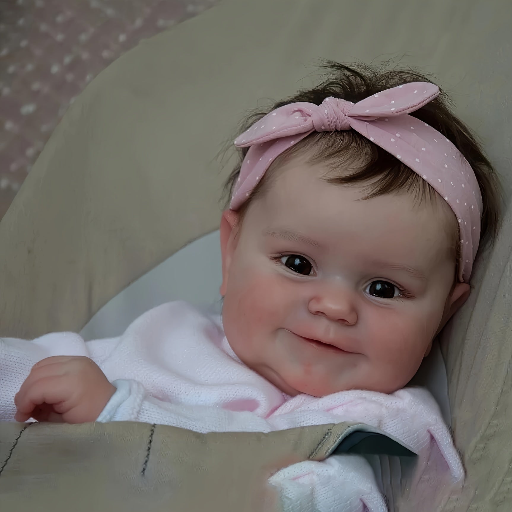 TERABITHIA 20 Inches So Truly Rooted Hair Sweet Smile Lifelike Reborn Baby Doll Crafted In Full Body Silicone Vinyl Anatomically Correct Realistic Newborn Girl Dolls Bath Toy For Girls