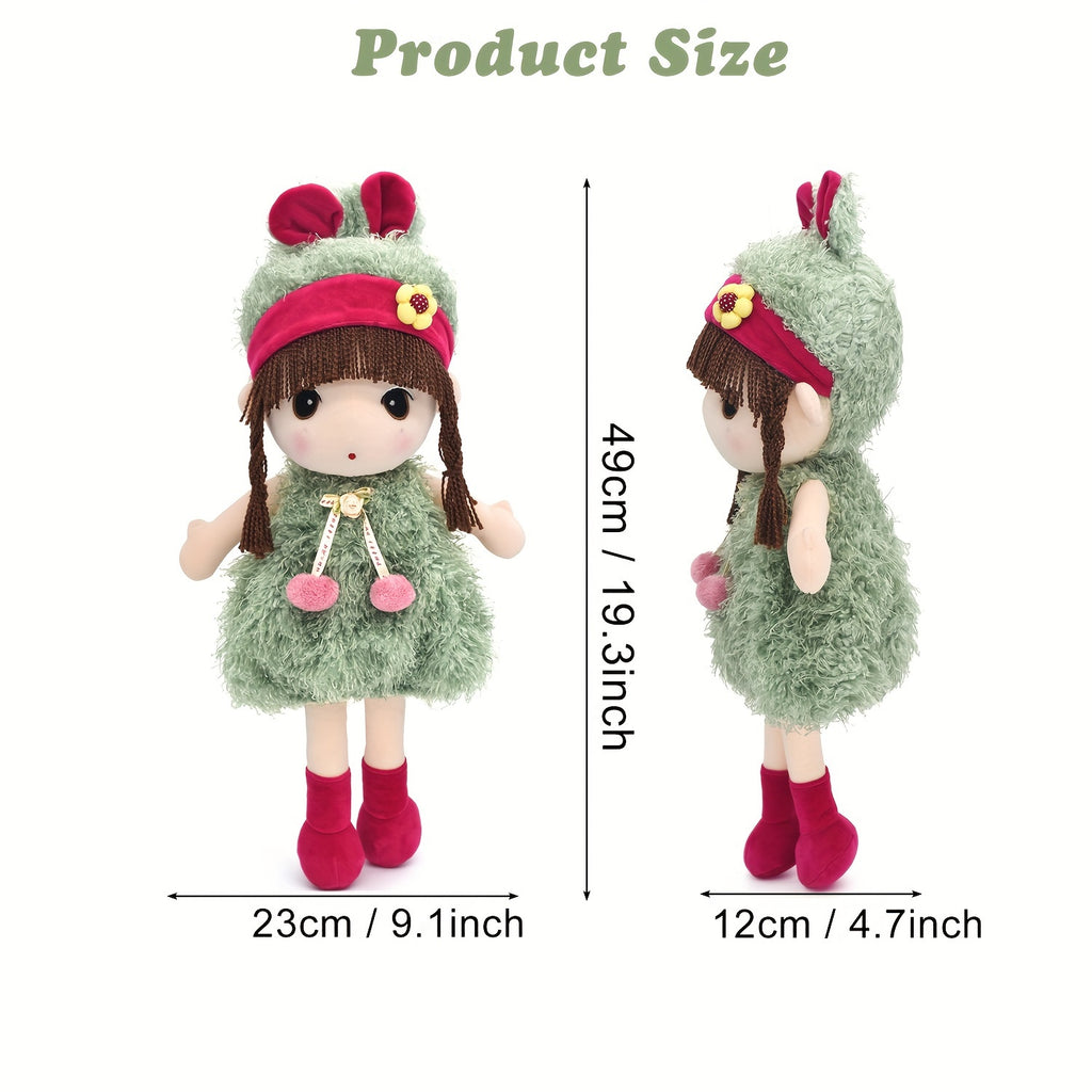 15.7 inch Soft Plush Girl Dollls, Stuffed Figure Toys Cute Rag Dolls gifts for Kids, Children, Girls Christmas Birthday.