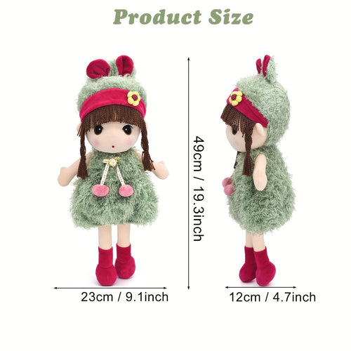 15.7 inch Soft Plush Girl Dollls, Stuffed Figure Toys Cute Rag Dolls gifts for Kids, Children, Girls Christmas Birthday.
