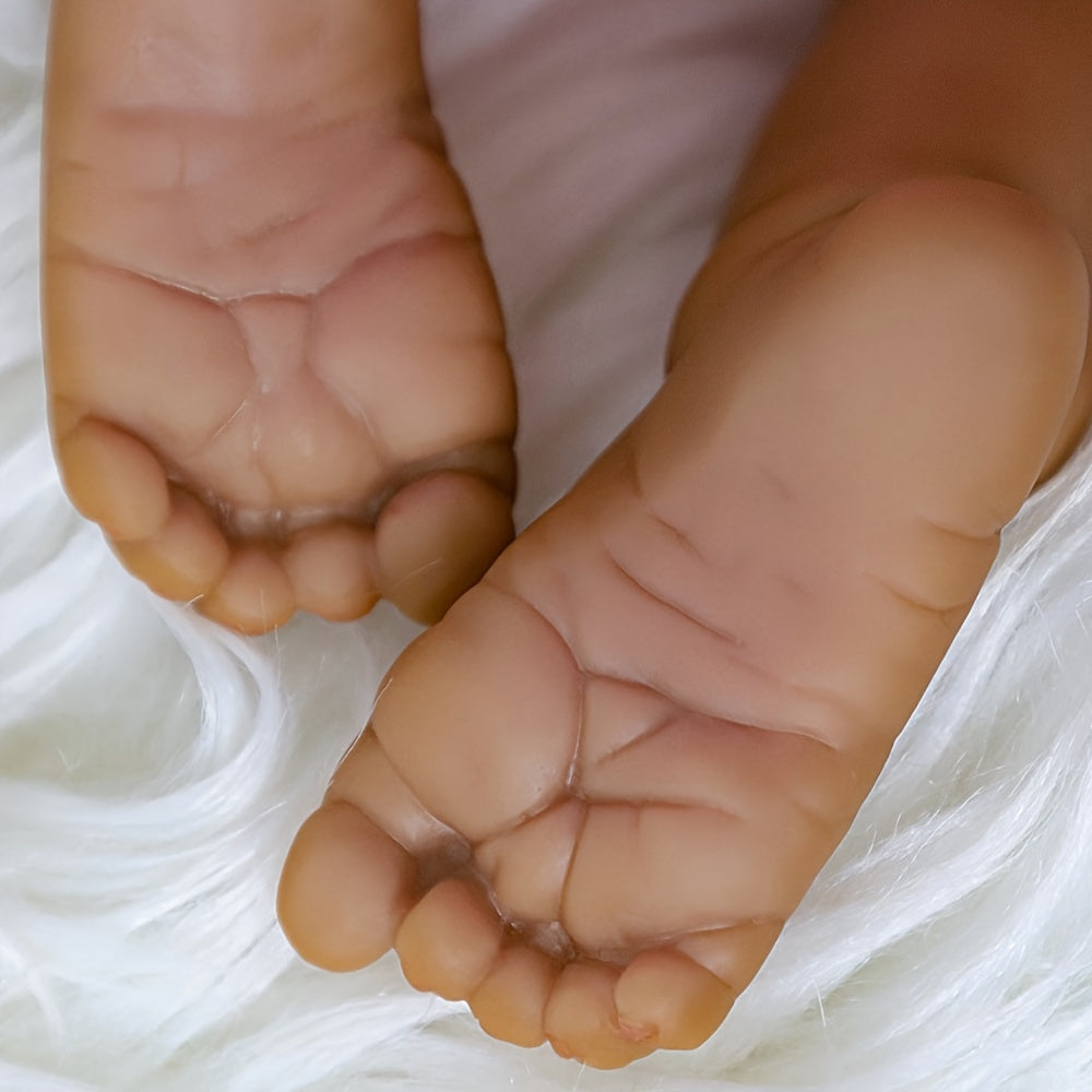 Lifelike Reborn Baby Dolls Black Girl -Anna, 20 Inches Realistic Baby Dolls with African American Vinyl Weighted Body-Newborn Baby Doll Gift Set for Kids Age 3+ Christmas, Halloween Gift