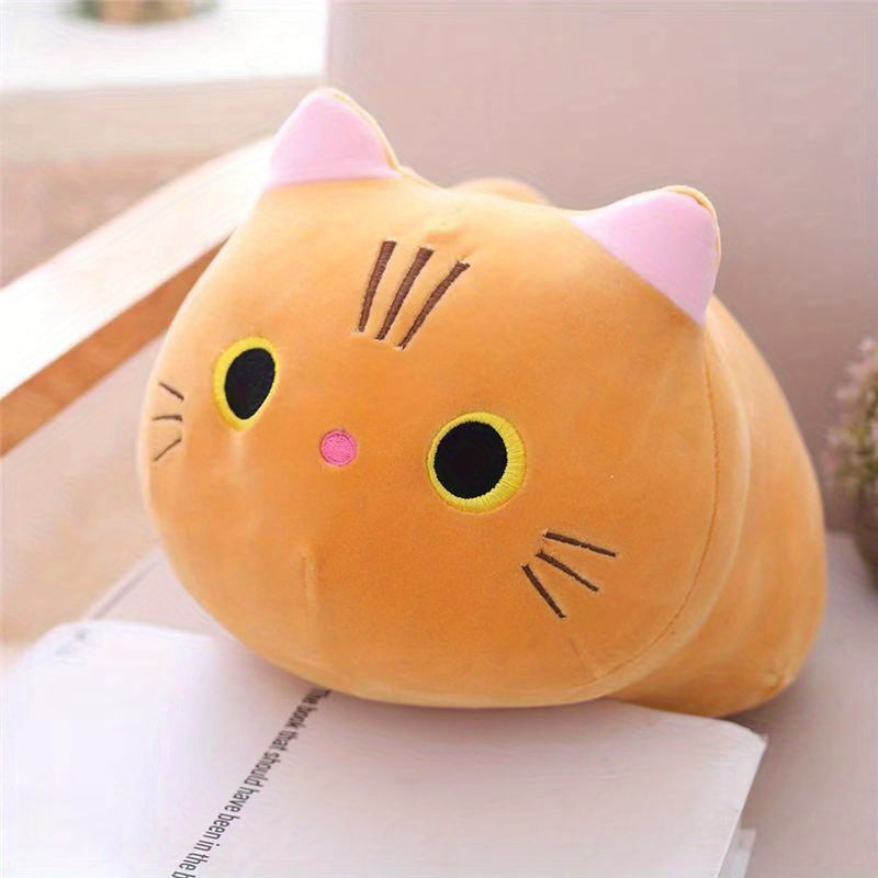 22CM Lovely Cartoon Cat Dolls Stuffed Soft Animal Kitten Plush Pillow Toys Kawaii White Black Cat Gift for Boys Girls