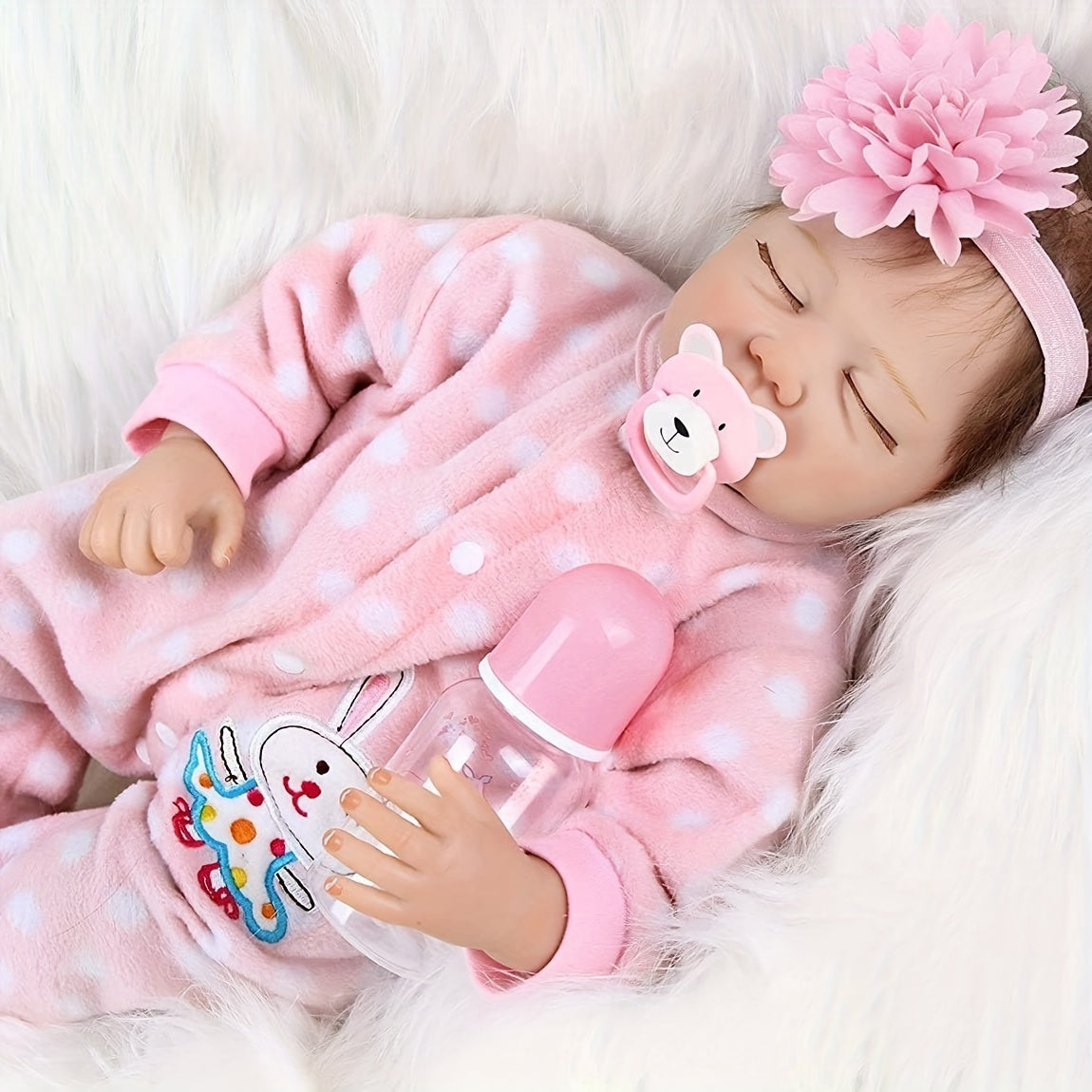 Reborn Doll 22 Inch Lifelike Reborn Baby Dolls, Newborn Girl Doll With Realistic Veins, Handmade Vinyl With Weighted Cloth Body, Advanced Painted Gift Set For Kids Age 3+