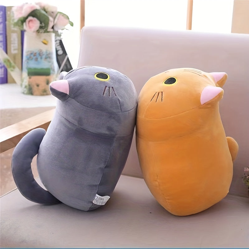 22CM Lovely Cartoon Cat Dolls Stuffed Soft Animal Kitten Plush Pillow Toys Kawaii White Black Cat Gift for Boys Girls