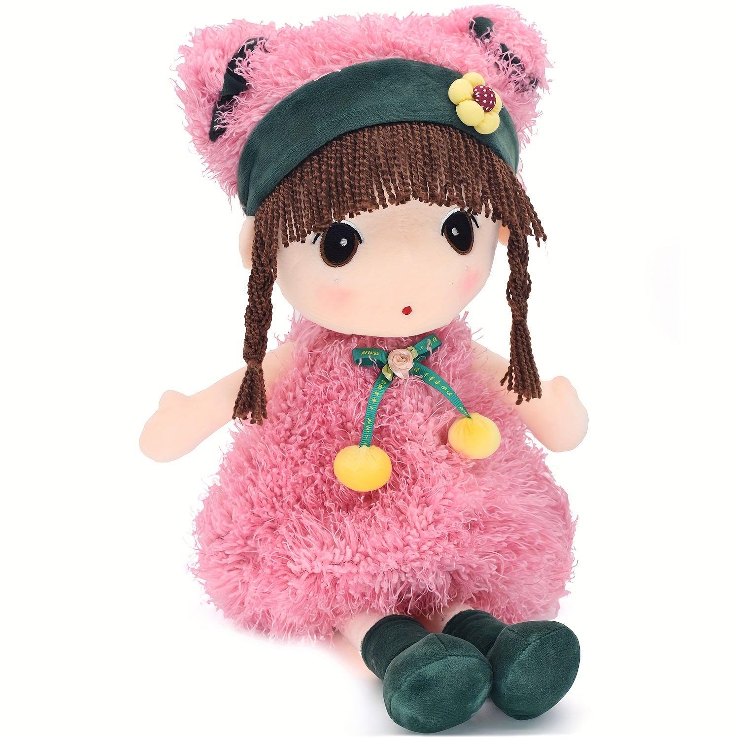 15.7 inch Soft Plush Girl Dollls, Stuffed Figure Toys Cute Rag Dolls gifts for Kids, Children, Girls Christmas Birthday.