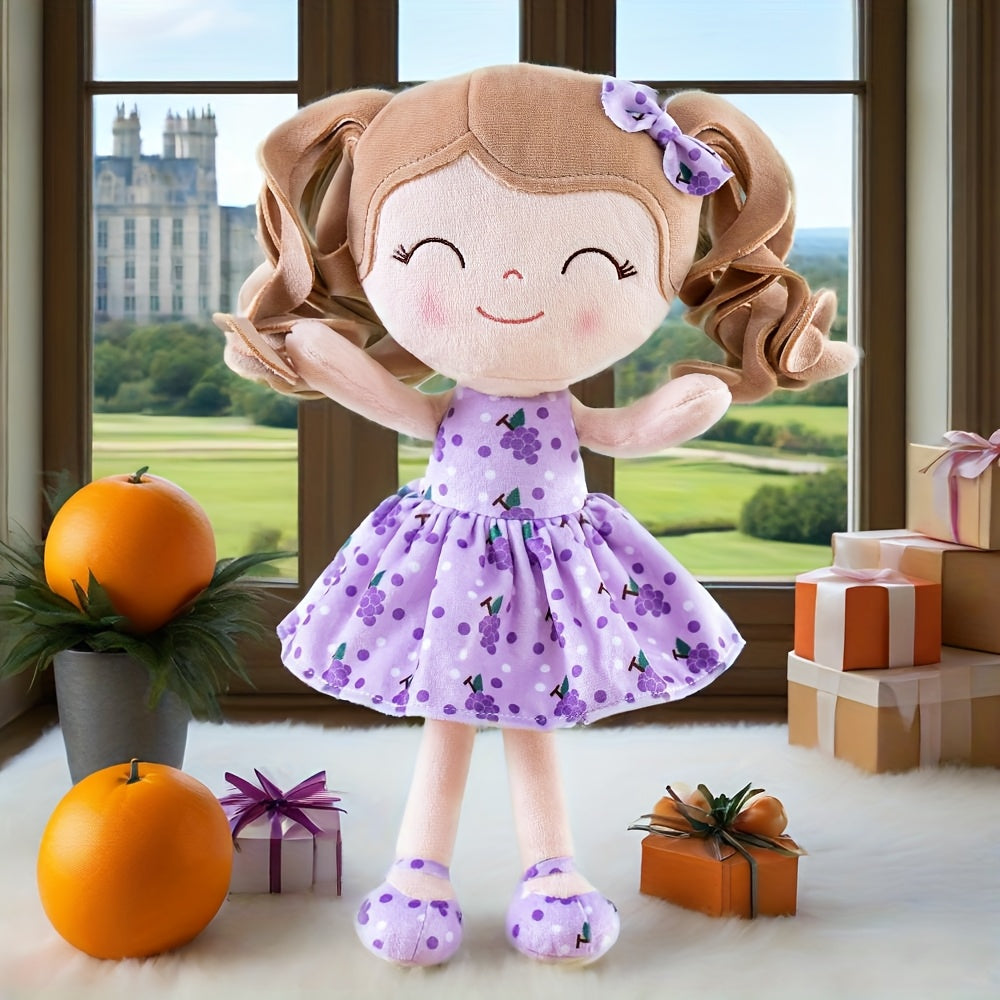 Baby Girl Gifts Plush Dolls with Grapefruit Design Irresistible Cuddly Toy12 Inches