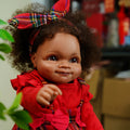 VACOS Lifelike Reborn Baby Dolls - 20-inch Washable Realistic Newborn Baby Black Girl Full Vinyl Waterproof Body That Look Real and Gifts for Kids