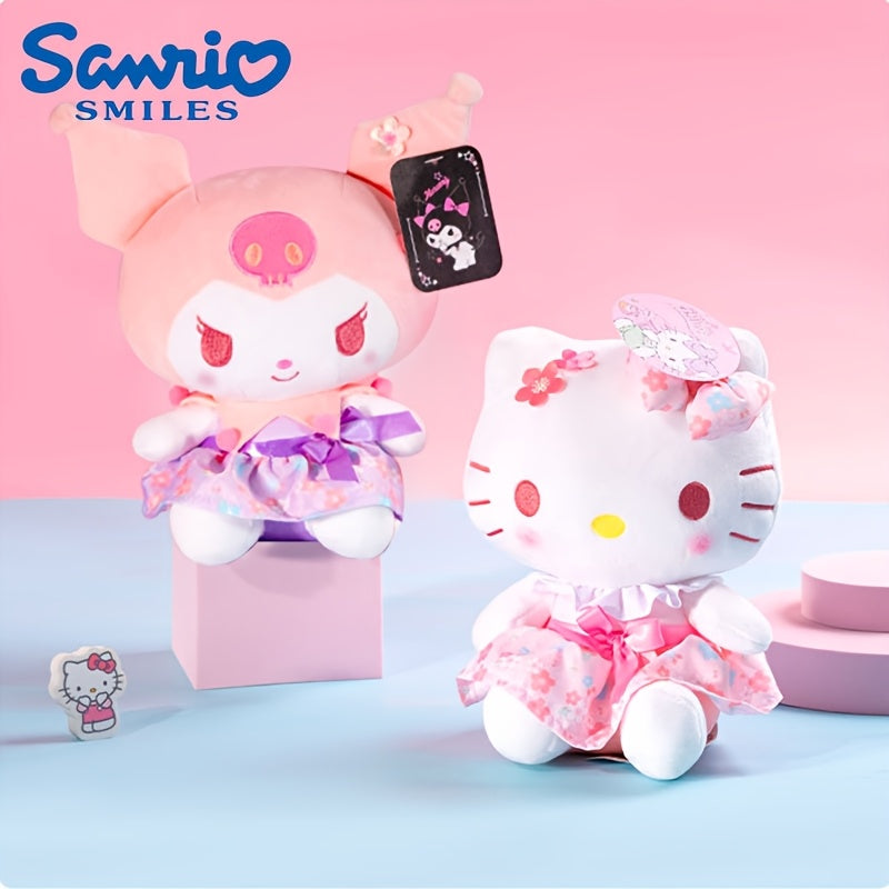Sanrio Kuromi & Hello Kitty Plush Dolls - Cute Soft Stuffed Animal Toys, Pink & Mixed Colors, Perfect for Mother’s Day, Birthdays & Holidays, Stuffed Plushies