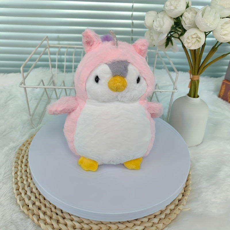 Plush Penguin Dolls Set, Soft Polyester Stuffed Animals for All Ages, Colorful Assorted Penguin Toys, Ideal for Gifting and Collectibles - 0+ Age Group