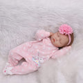 Reborn Doll 22 Inch Lifelike Reborn Baby Dolls, Newborn Girl Doll With Realistic Veins, Handmade Vinyl With Weighted Cloth Body, Advanced Painted Gift Set For Kids Age 3+