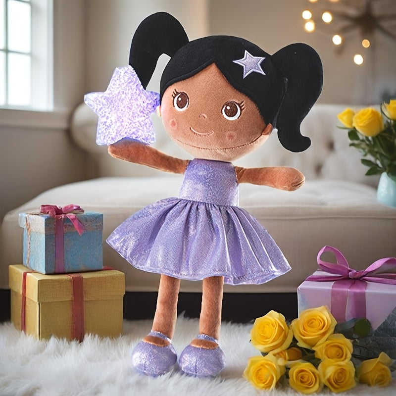 Dolls & Accessories Plush Soft Star Doll 1pc 12 Inch Purple Polyester Rag Doll First Baby Girl Gifts Child's Playmate Holiday Gifts Baby Toys Birthday Gift Party Decorat Item
