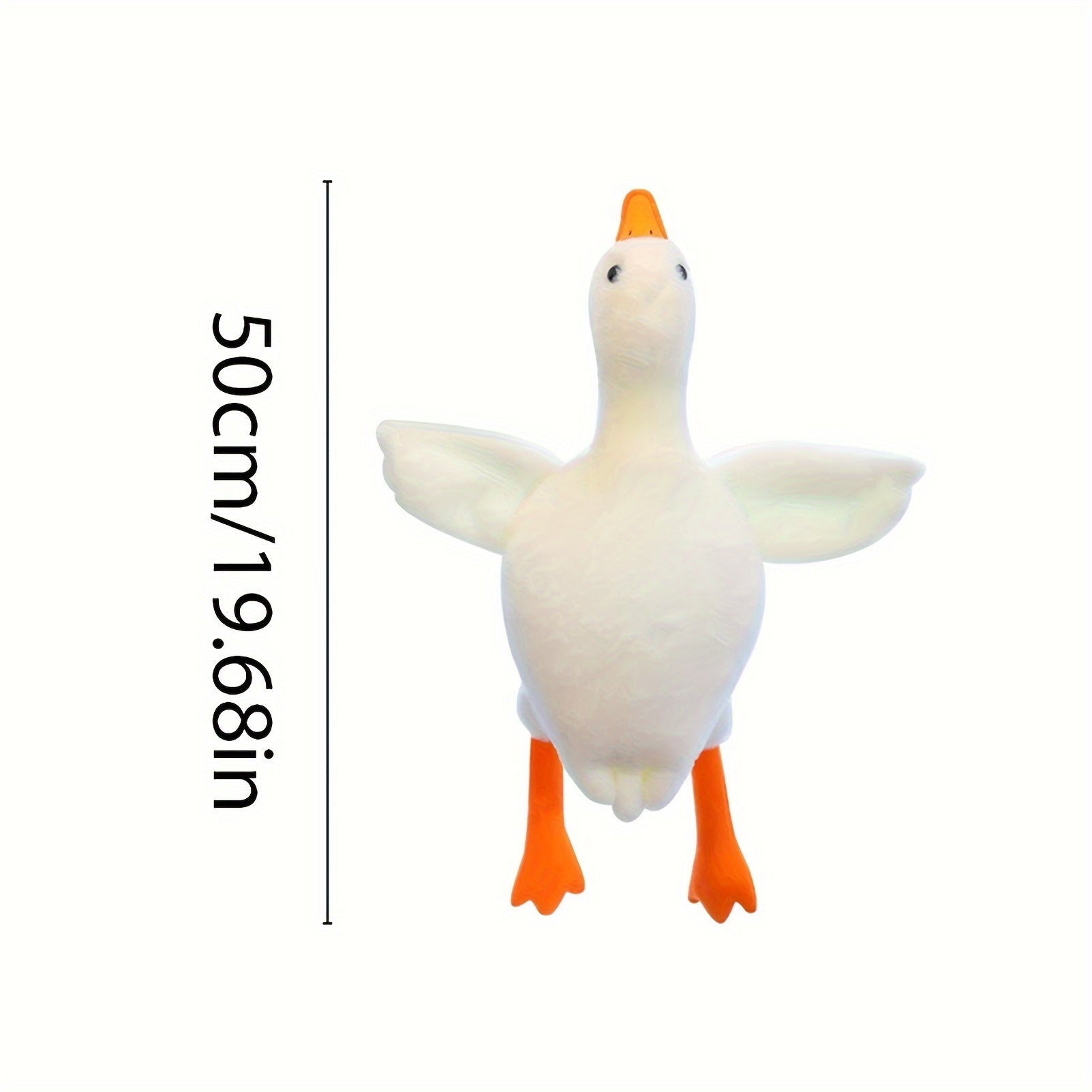 3 Sizes Big White Duck Plush Toys Cute Animal Stuffed Soft Dolls Floor Mat Home Decor Girls Birthday Gifts Not Suitable for Sleeping Thanksgiving Gifts Halloween Chirstmas Decor Gifts