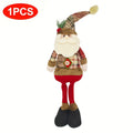 1pc/3pcs, Christmas Dolls Tree Decor New Year Ornament Reindeer Snowman Santa Claus Standing Doll Navidad Decoration Merry Christmas